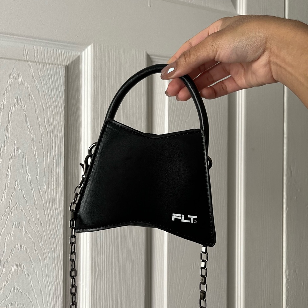 pretty little thing black mini bag